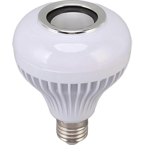 LED Music Light Bulb with Built in Bluetooth Speaker, Multiple Color APP Dual Control Smart Bulb, 12