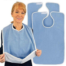 Adult Bibs - Terry Cloth Adult Bibs for Eating 2 Pack
