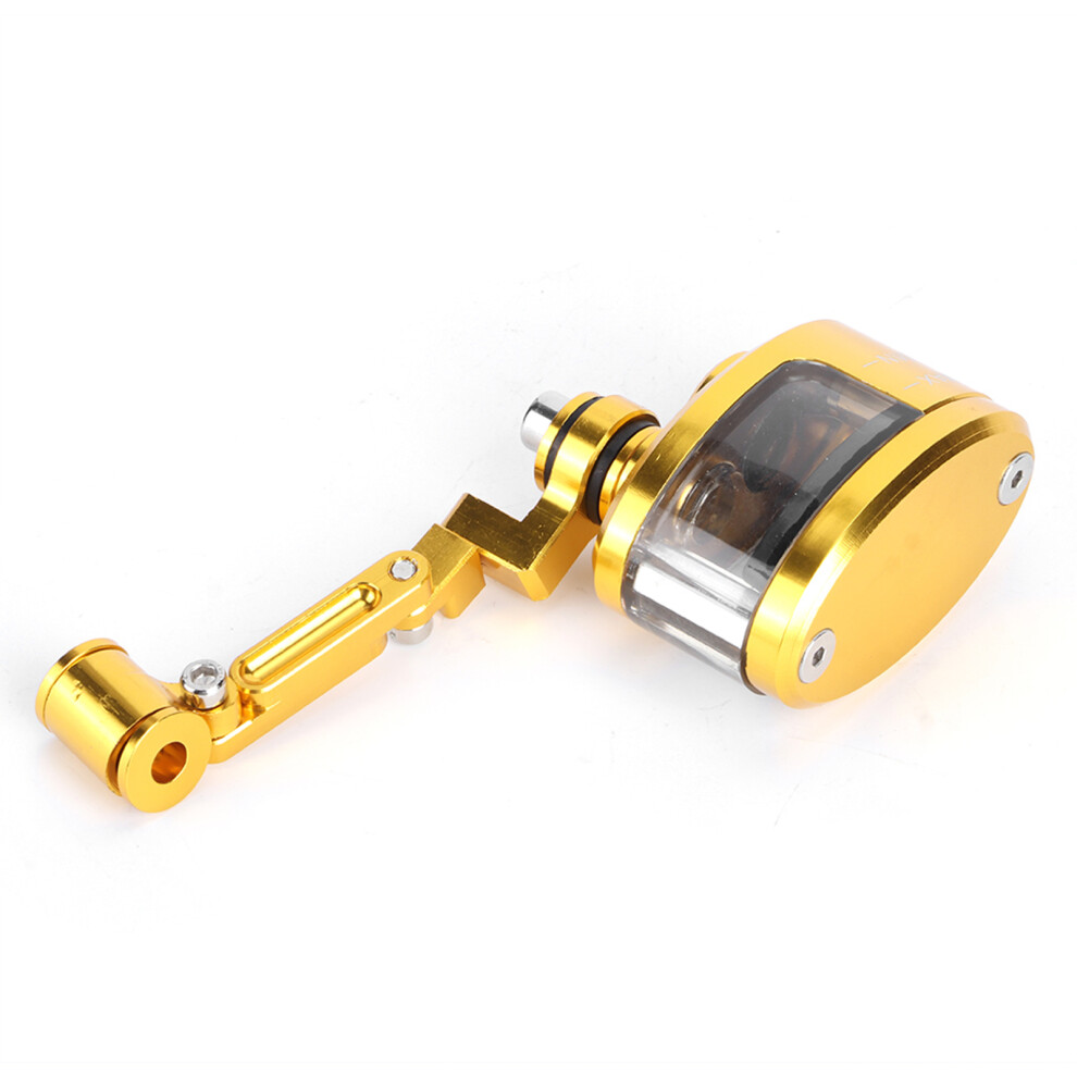 Cnc Aluminum Front Brake Fluid Reservoir Oil Cup For Sport Bikes - Gold 8171392400401