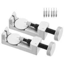 2PCS Watch Band Remover Tool, Alloy Steel, Adjustable -- Silver, Red, Black