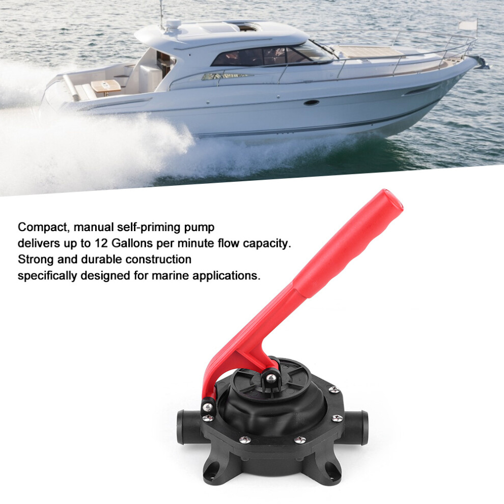 Hand Bilge Pump 720Gph For Marine Water Transfer Self Priming And Easy To Use 6951392402320