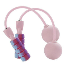 (pink) Jump Rope Training Ropeless Skipping Rope for Fitness