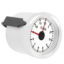 2in Universal Clock Gauge 0‑12 Hourmeter Red Backlight 52mm 12V/24V