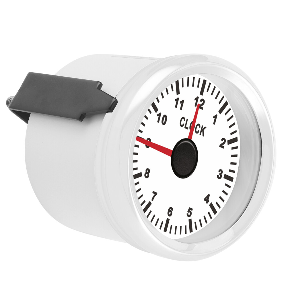 2In Universal Clock Gauge 0Â12 Hourmeter Backlight 52Mm 12V/24V Red 9461392140742