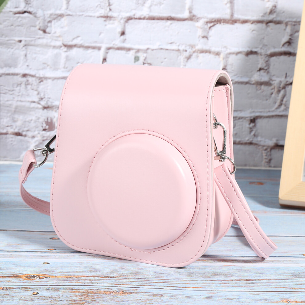 Pu Leather Shoulder Bag For Instax Mini 11, 12.5X7.2x1.4cm Pink 4921392141101