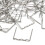 500pcs Car Bumpers Plastic Welding Wire, 0.8mm Silver Staples 3