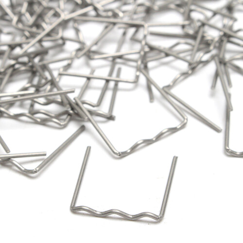 500pcs Car Bumpers Plastic Welding Wire, 0.8mm Silver Staples 2