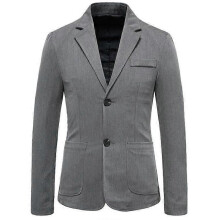 (XL,Dark Grey)Men's Suit Jacket Slim Sports Solid Color Suit Jacket