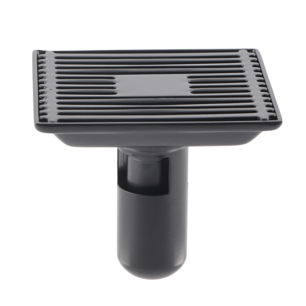 Bathroom Floor Drain 12X12cm Black 7444352915057