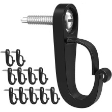 Household Christmas Light Hanger Hook with Phillips Screws for Indoor And Outdoor, Easily Release Outdoor Wires And Wind Chimes, And Safety Buckle Des