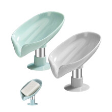 Bar Soap Holder Self Draining Soap Dish with Suction Cup Bathroom Soap Box Tray