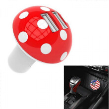 Mushroom Shape QC 3.0 Fast Charge Dual USB Car Charger