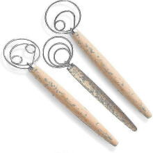 Danish Dough Whisk Bread Mixer,3 Pcs Stainless Steel Dutch Whisk For Cake Dessert Bread Pizza Pastr