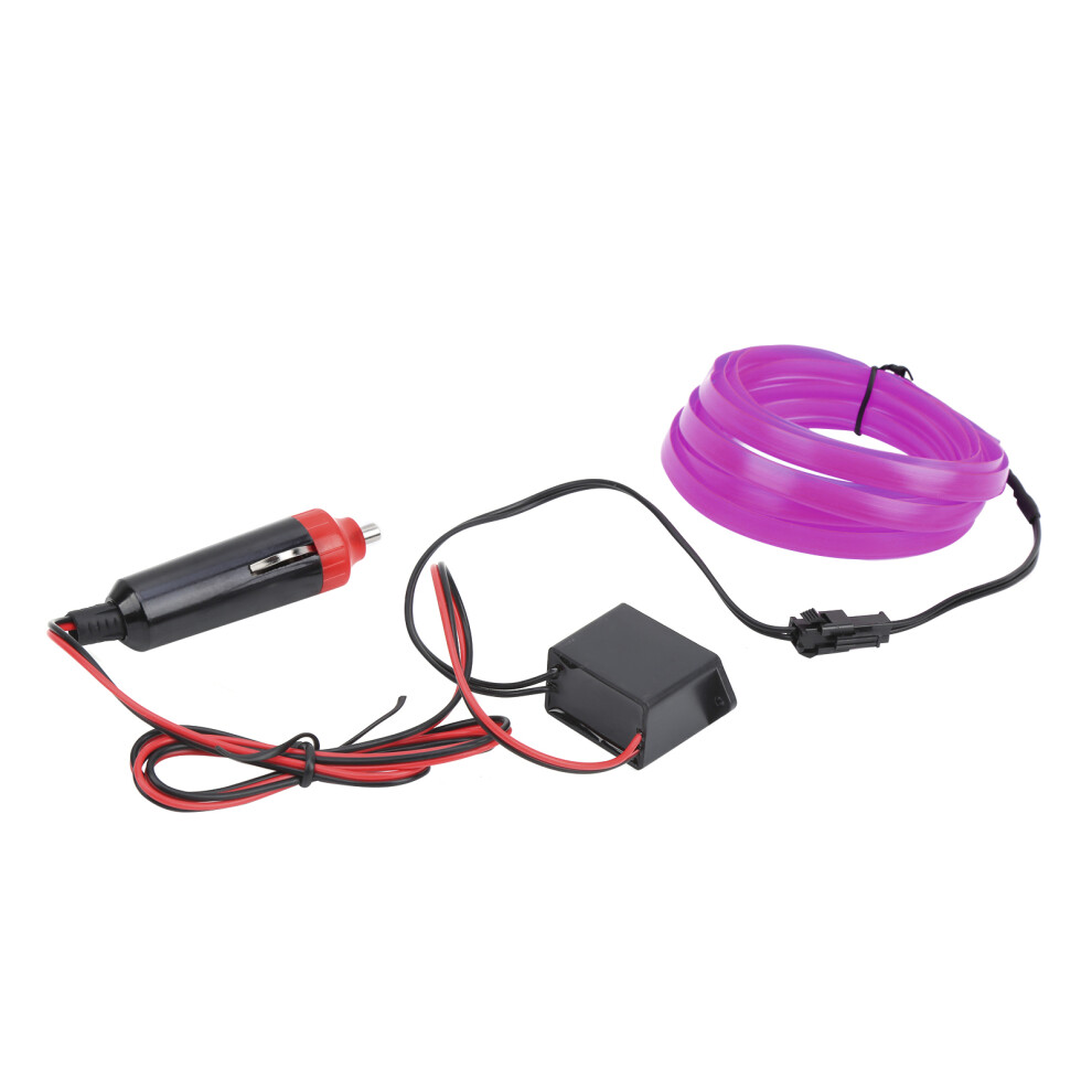3M Car Interior Led Strip | 12V Neon Tube For Universal Fit Light/Purple 5051392142590