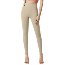 (L,khaki light)Women's tight yoga leggings, high-waisted butt lifts, sweatpants