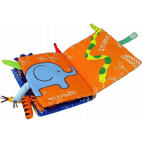 Libro sensoriale, libro tattile, colorato, morbido JY 1