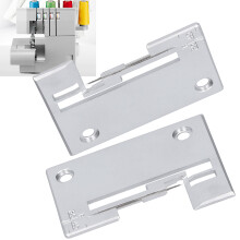 2Pcs Iron Needle Plate Replacement for 14SH Overlock Sewing Machines