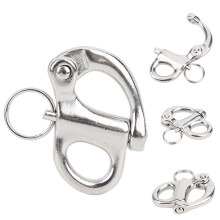 Outdoor Mountaineering Shackle 316 Stainless Steel Fixed Snap Hook 50MM