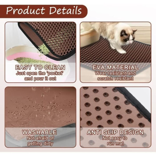 Litter Mat - Not specified - 30x45cm - Eco-friendly EVA - Waterproof - Non-slip 2