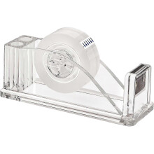 Transparent Acrylic Tape Dispenser, Non-skid Tape Cutter Holder, Desktop Tape Dispenser Acrylic - DD