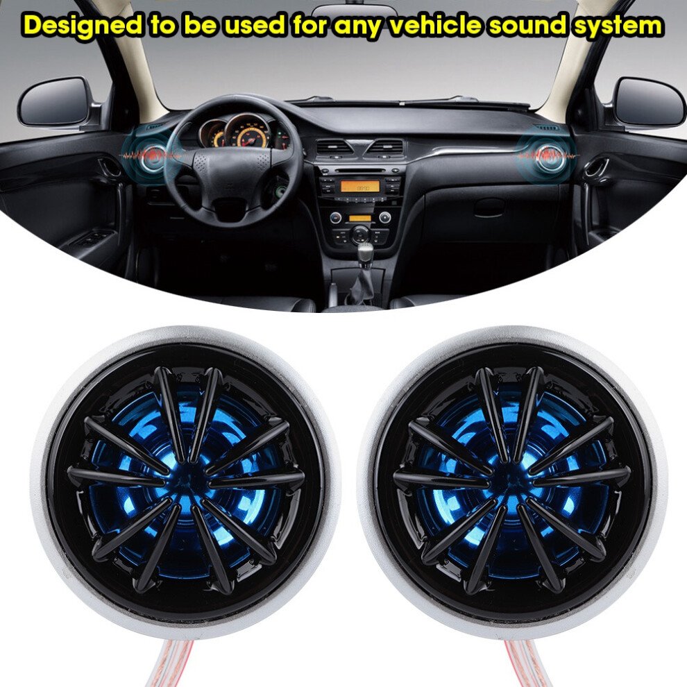 130W 12V Car Tweeter Speaker Stereo Audio System High Sensitivity 8711392412013