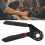 Multifunctional Adjustable Wrench - 6in, #45 Steel, Rubber Handle 4