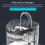 Distributore d'acqua intelligente – 1,8 l – Silenzioso – Per cani e gatti – Per uso interno 3