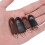 Universal Alloy Rubber Detachable Zipper Pull Tag Kit - 4 Sets, Multiple Sizes 10