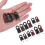 Universal Alloy Rubber Detachable Zipper Pull Tag Kit - 4 Sets, Multiple Sizes 11