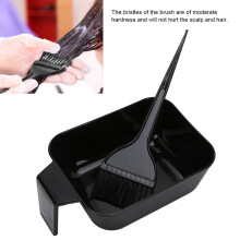 Hair Coloring Brush & Mixing Bowl Salon Styling Tool ABS Anti-Slip