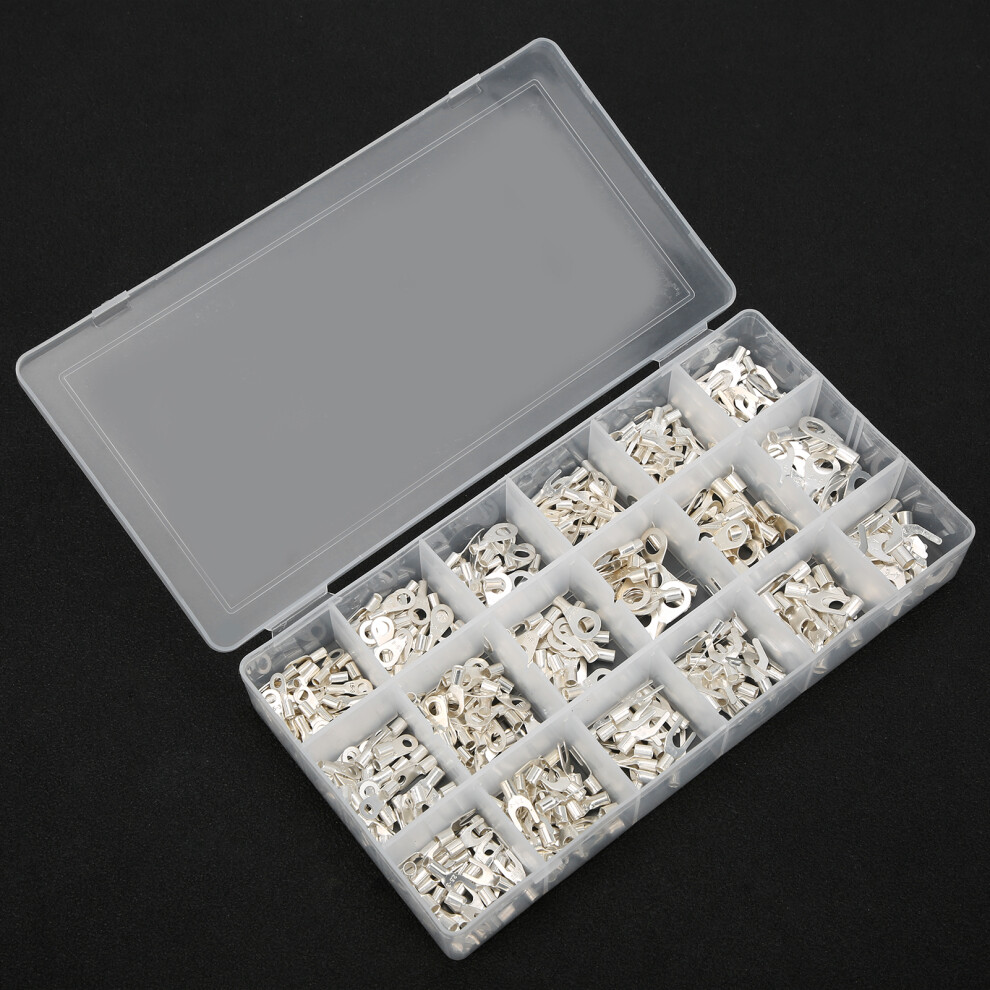 420pc Brass Ring Terminal Set Crimp Lugs
