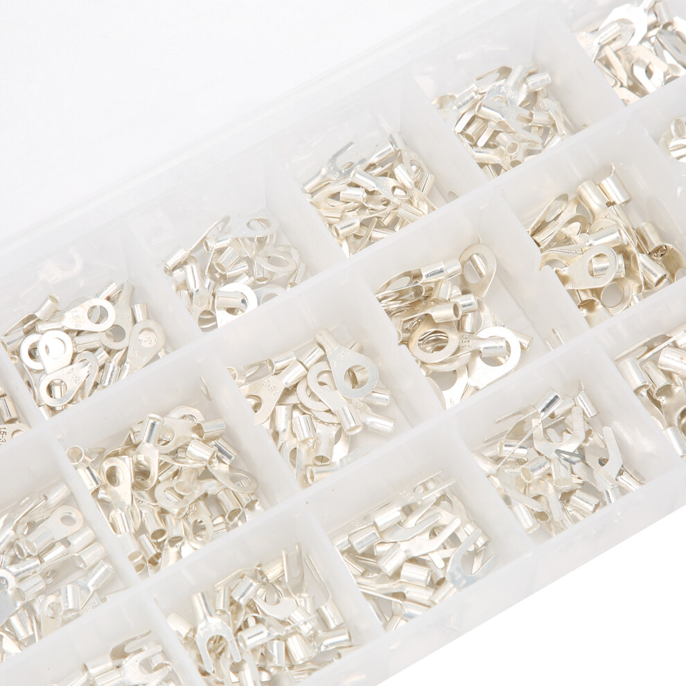 420Pcs Wire Lugs Ring Terminals Set Cold Crimp