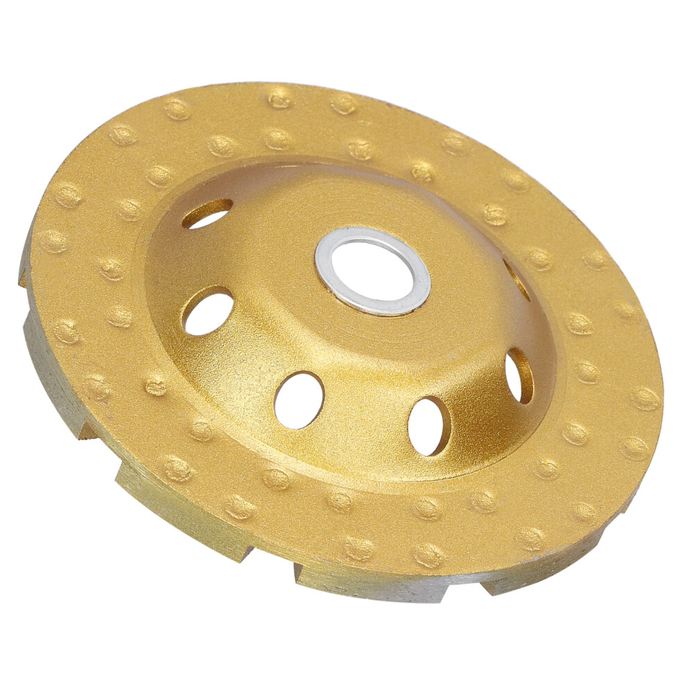 Diamond Grinding Cup Wheel 125Mm Double Row Polishing Pad Gold 8341392143640