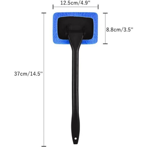 2pcs Long Handle Windshield Cleaning Tool Window Washer Effectively Cleans Car Glass (Blue) 1