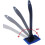 2-piece windshield cleaning tool with long handle for effective cleaning of car windows (blue) 3