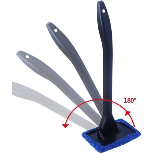 2-piece windshield cleaning tool with long handle for effective cleaning of car windows (blue) 2