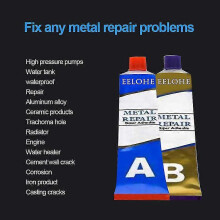 (1 set) 1-3 Set Industrial Metal Repair Paste Glue Heat Resistance Cold Weld Adhesive A&b Gel - Ri