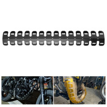 Universal Black Exhaust Heat Shield Cover 606x88mm Aluminum Steel