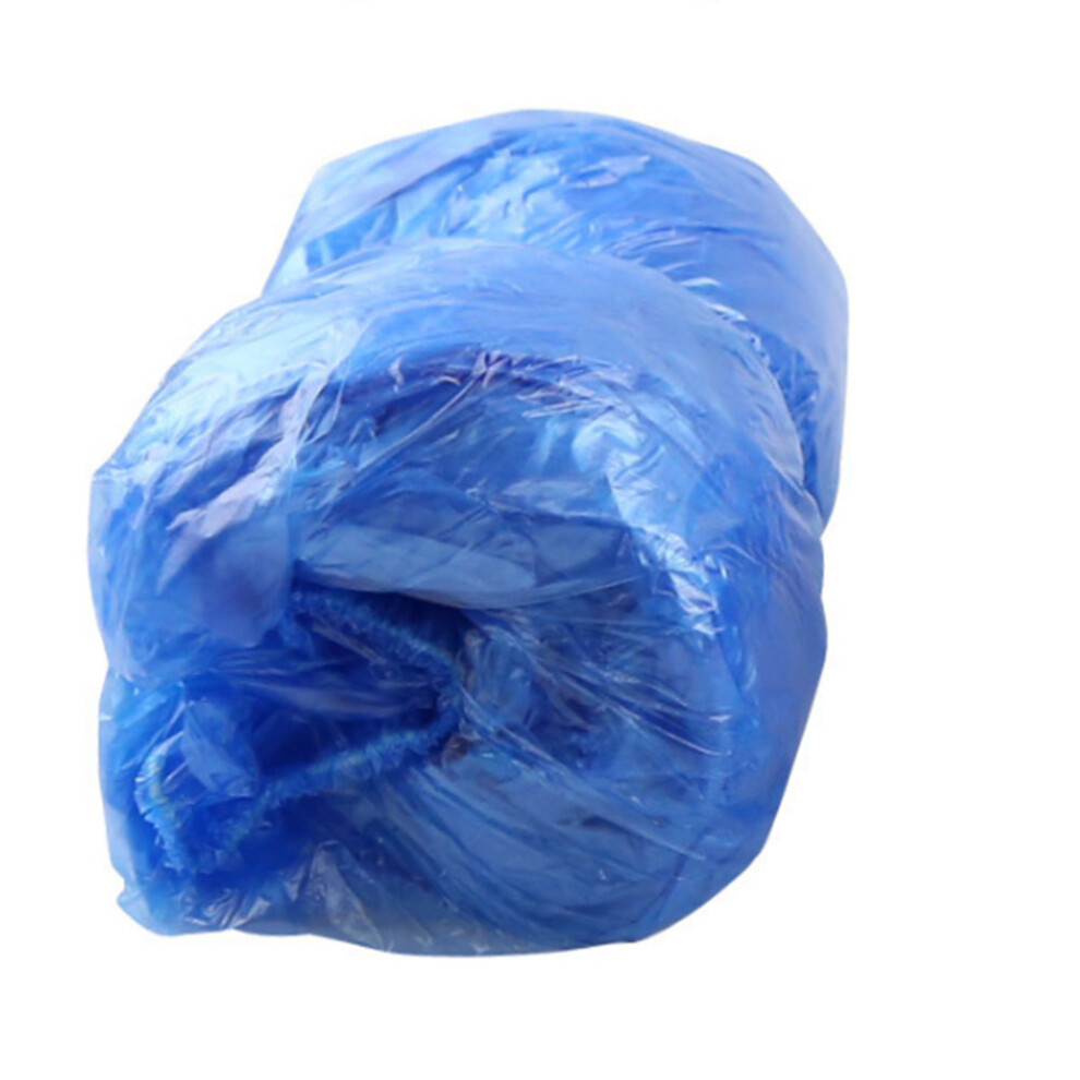 100pcs PE Waterproof Thickened Shoe Cover Dustproof Household Protector