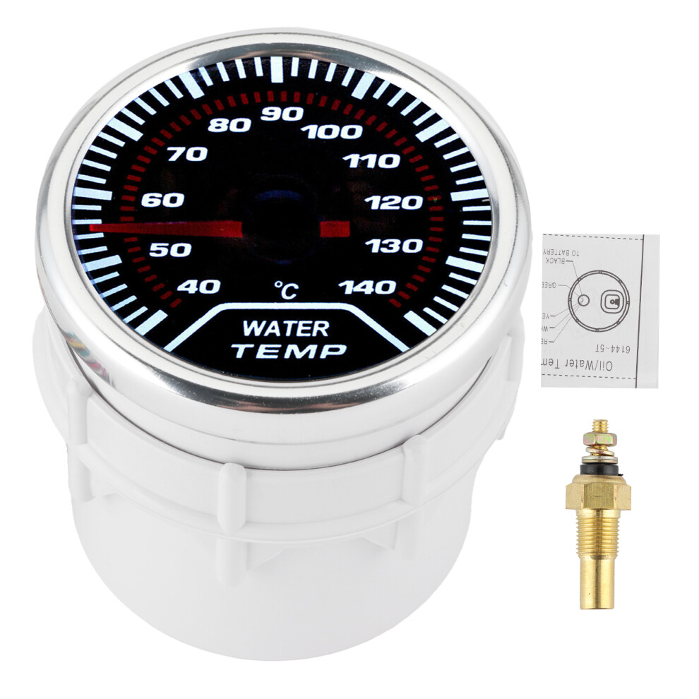 Universal 52Mm Water Temp Gauge Led 40-150 With 1/8Â Sensor 9441392144148
