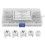 75Pcs Silver Cam Nut Eccentric Wheel Connector Hardware Set, 3-in-1 2