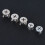 75Pcs Silver Cam Nut Eccentric Wheel Connector Hardware Set, 3-in-1 5
