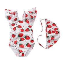 (XL,9)Girl baby swimsuit Printed swimsuit girl one-piece cute swimsuit