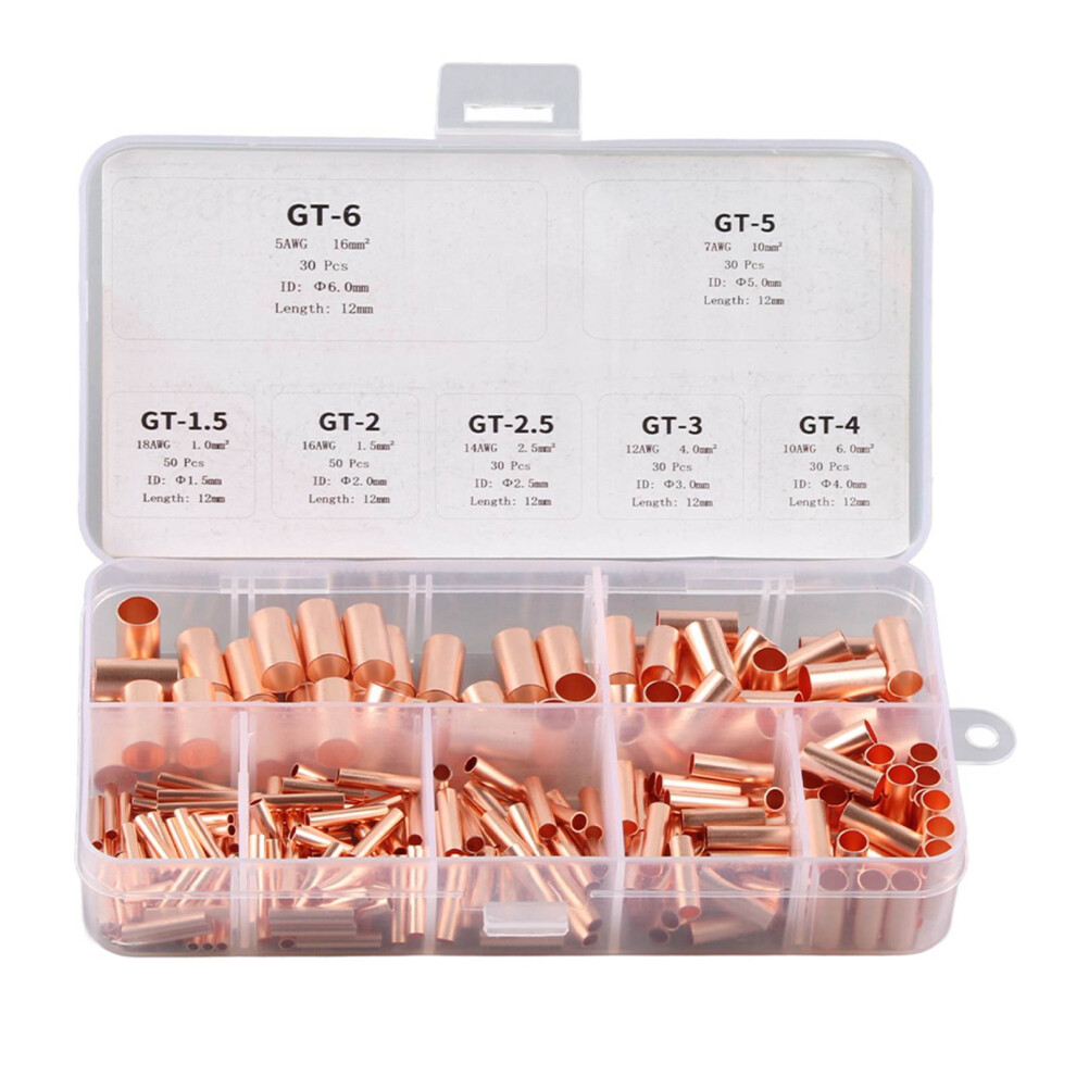 250Pcs Copper Tube Connector Kit