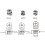 75Pcs Silver Cam Nut Eccentric Wheel Connector Hardware Set, 3-in-1 10