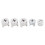 75Pcs Silver Cam Nut Eccentric Wheel Connector Hardware Set, 3-in-1 11