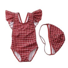 (XL,13)Girl baby swimsuit Printed swimsuit girl one-piece cute swimsuit