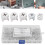 75Pcs Silver Cam Nut Eccentric Wheel Connector Hardware Set, 3-in-1 14