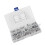75Pcs Silver Cam Nut Eccentric Wheel Connector Hardware Set, 3-in-1 15
