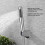 Adjustable Shower Head Holder Bracket, Black, 5.5x6.5x3.8cm 7